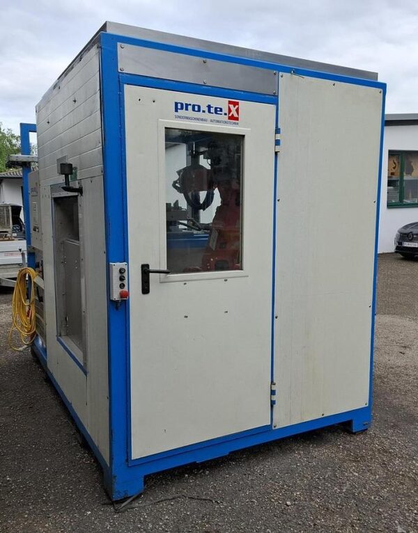 Komplette Bearbeitungszelle mit Roboter, IRB 4400/45kg, ABB, gebraucht